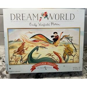Dream World Dinosaur Dream 80 Piece Puzzle by Emily Winfield Martin